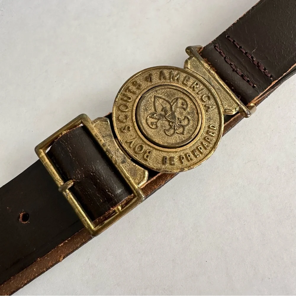 Vintage Boy Scouts of America Two Part Belt 32